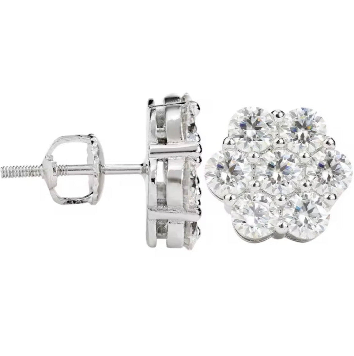 5MM Moissanite Stud Earrings (VVS – Everyday Shine)