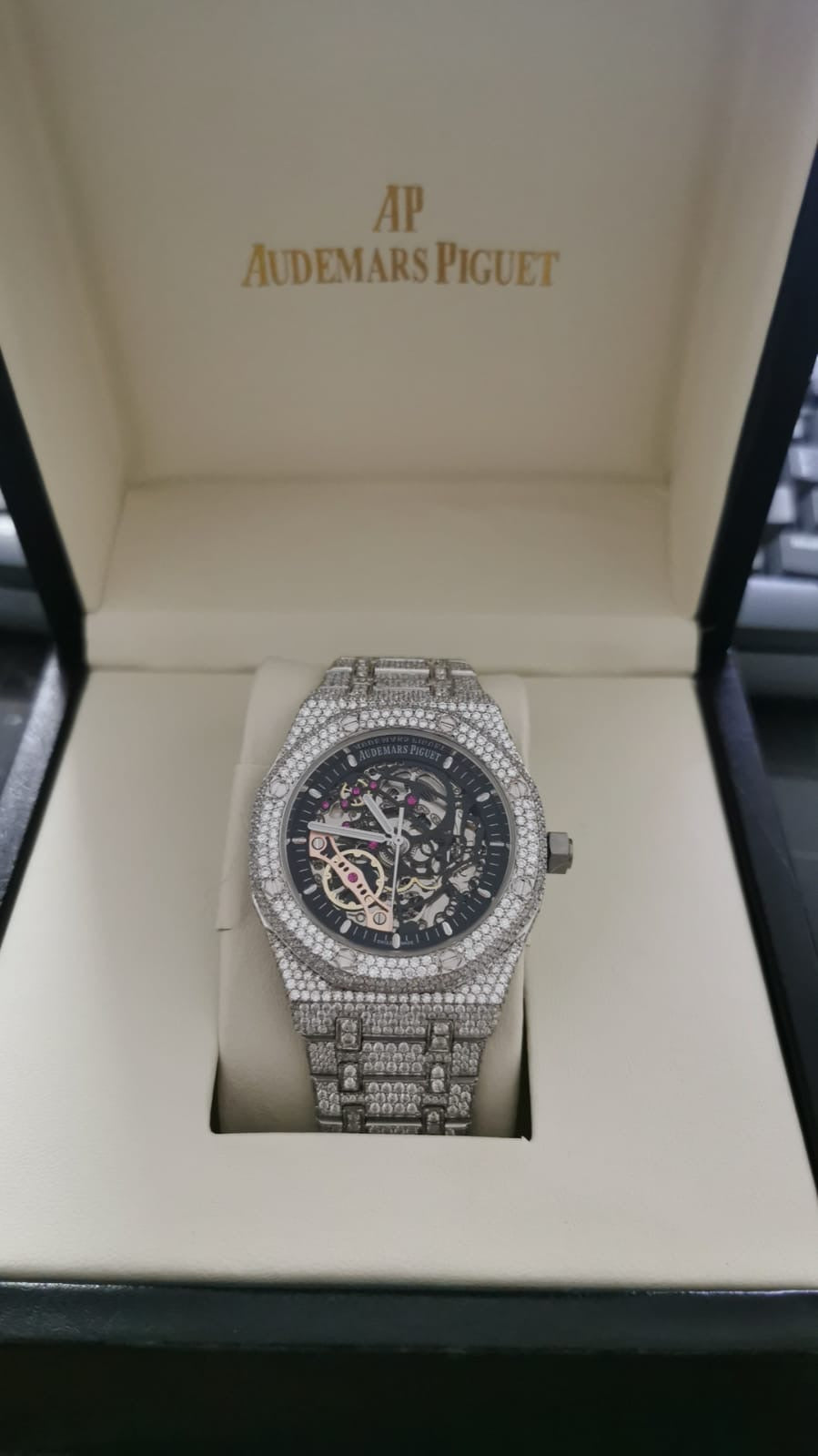 Iced Out Moissanite Bustdown Watch (VVS Stones)